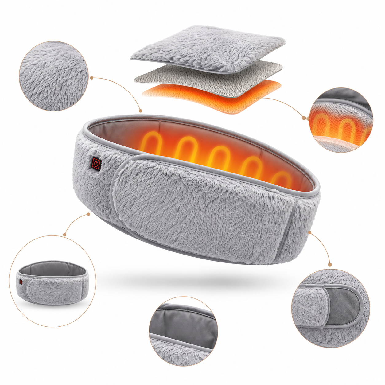 Heating Belt for Women - Soft USB Heated Waist Wrap Relief Her™